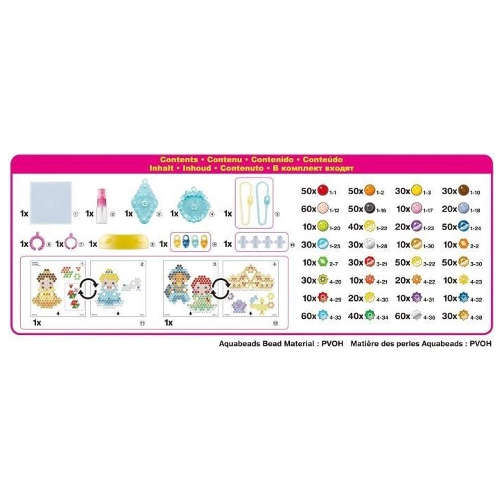 Aquabeads - Mes accessoires de Princesses Disney Aquabeads - Mes accessoires de Princesses Disney