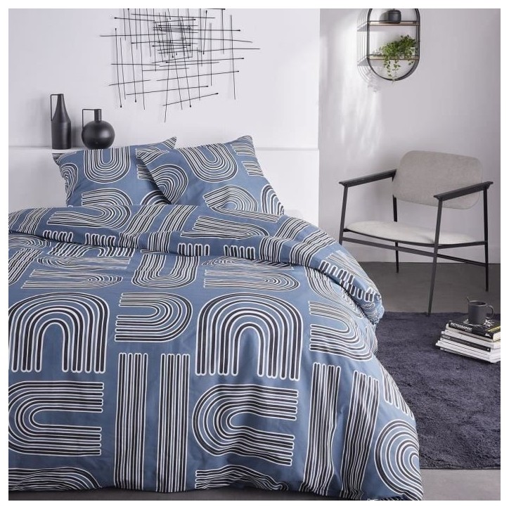 Parure de lit 2 personnes - TODAY - Sunshine 15.26 - 220 x 240 cm - 100% Coton imprimé Parure de lit 2 personnes - TODAY - Sunshine 15.26 - 220 x 240 cm - 100% Coton imprimé