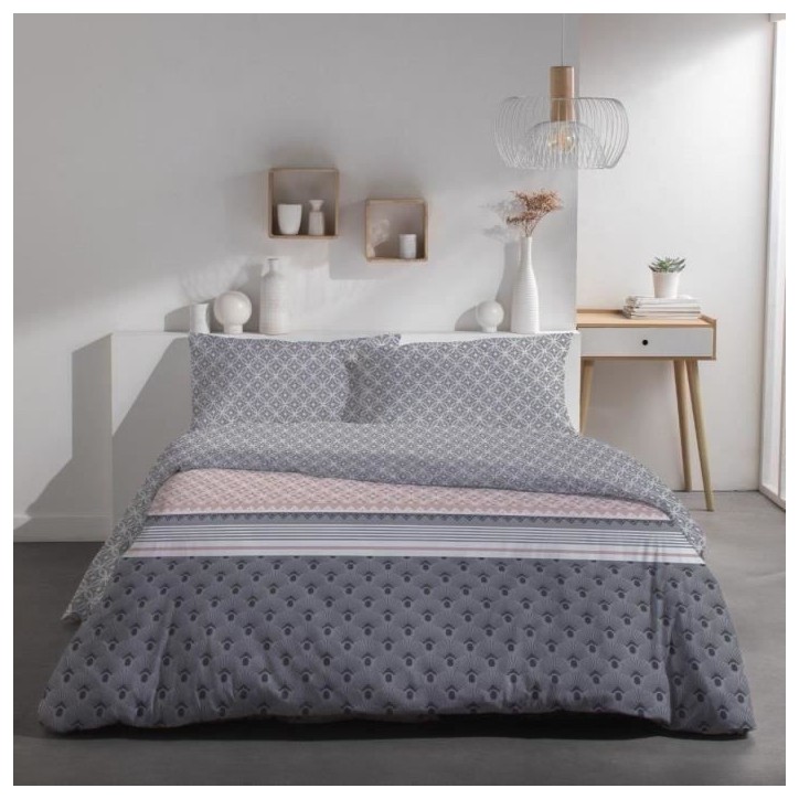Parure de lit 2 personnes - TODAY - Sunshine 15.36 - 240 x 260 cm - 100% Coton imprimé Parure de lit 2 personnes - TODAY - Sunshine 15.36 - 240 x 260 cm - 100% Coton imprimé