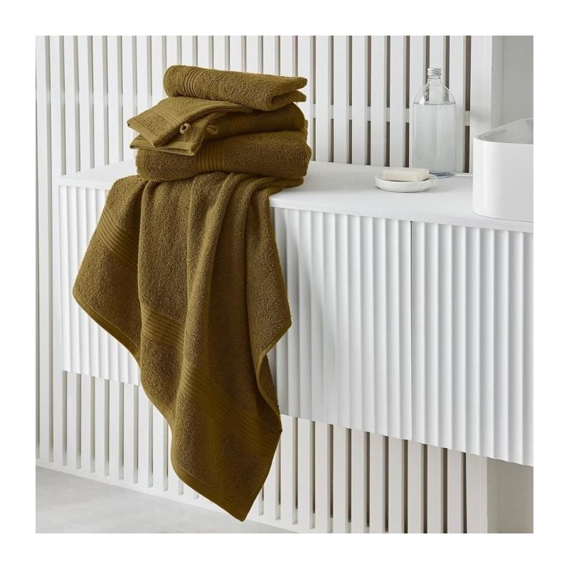 TODAY Essential - Drap de bain 70x130 cm 100% Coton coloris bronze TODAY Essential - Drap de bain 70x130 cm 100% Coton coloris bronze