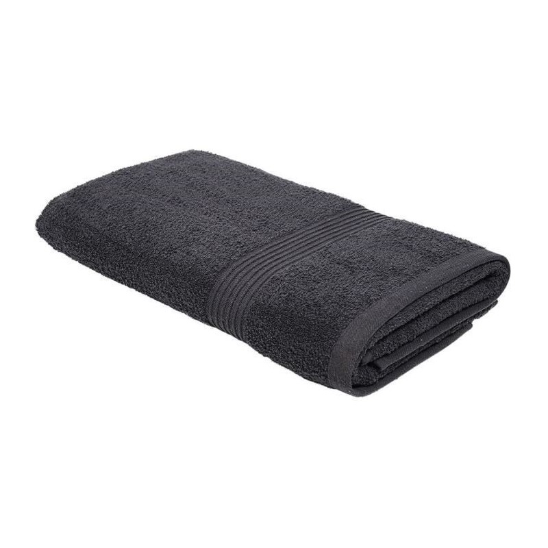 TODAY Essential - Drap de bain 70x130 cm 100% Coton coloris fusain TODAY Essential - Drap de bain 70x130 cm 100% Coton coloris fusain