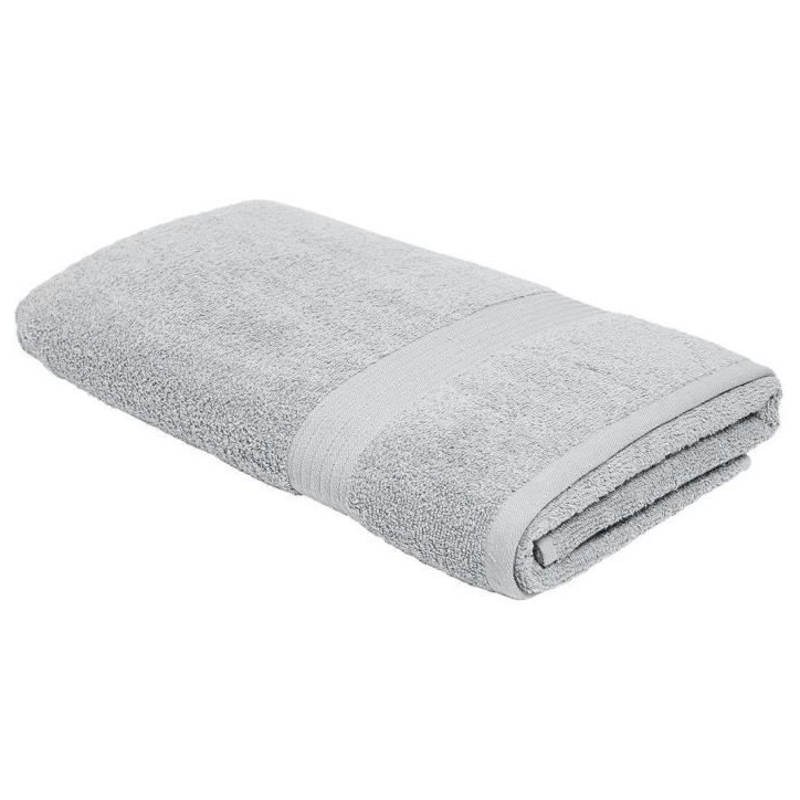 TODAY Essential - Drap de bain 70x130 cm 100% Coton coloris acier TODAY Essential - Drap de bain 70x130 cm 100% Coton coloris acier