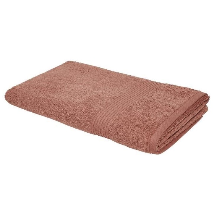 TODAY Essential - Maxi drap de bain 90x150 cm 100% Coton coloris terracotta TODAY Essential - Maxi drap de bain 90x150 cm 100% Coton coloris terracotta
