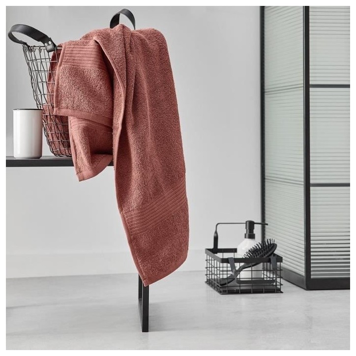 TODAY Essential - Maxi drap de bain 90x150 cm 100% Coton coloris terracotta TODAY Essential - Maxi drap de bain 90x150 cm 100% Coton coloris terracotta