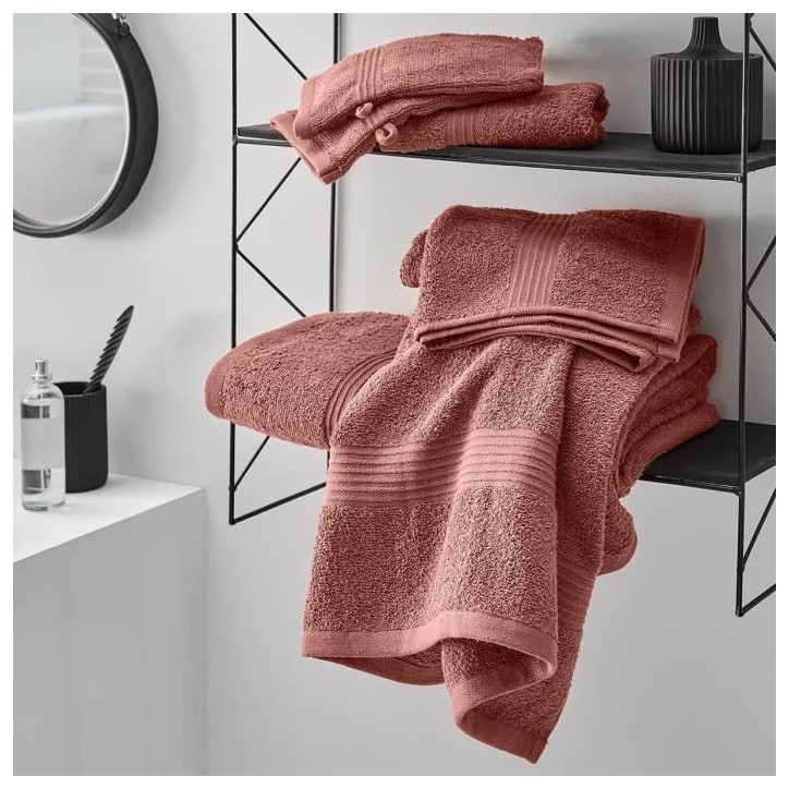 TODAY Essential - Maxi drap de bain 90x150 cm 100% Coton coloris terracotta TODAY Essential - Maxi drap de bain 90x150 cm 100% Coton coloris terracotta