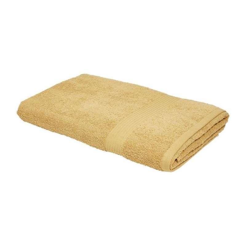 TODAY Essential - Maxi drap de bain 90x150 cm 100% Coton coloris ocre TODAY Essential - Maxi drap de bain 90x150 cm 100% Coton coloris ocre
