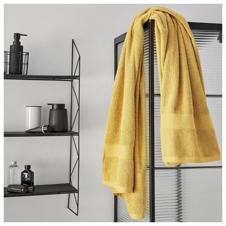 TODAY Essential - Maxi drap de bain 90x150 cm 100% Coton coloris ocre