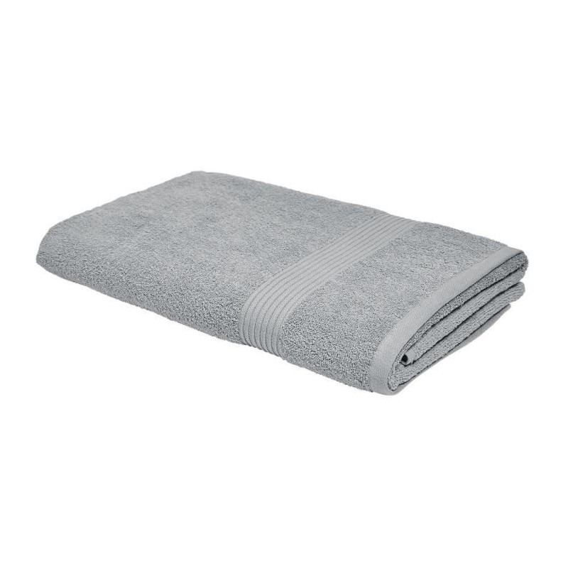 TODAY Essential - Maxi drap de bain 90x150 cm 100% Coton coloris acier TODAY Essential - Maxi drap de bain 90x150 cm 100% Coton coloris acier