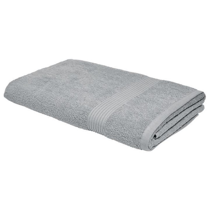 TODAY Essential - Maxi drap de bain 90x150 cm 100% Coton coloris acier TODAY Essential - Maxi drap de bain 90x150 cm 100% Coton coloris acier