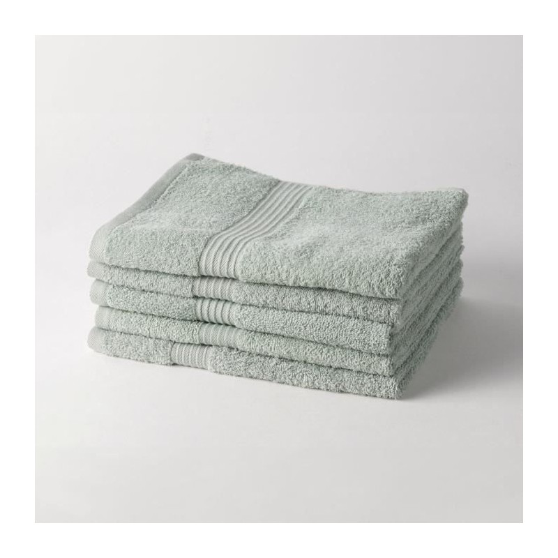 TODAY Essential - Lot de 5 draps de bain 70x130 cm 100% Coton coloris TODAY Essential - Lot de 5 draps de bain 70x130 cm 100% Coton coloris