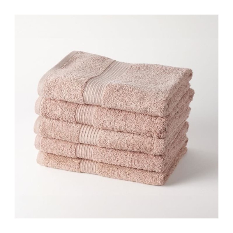 TODAY Essential - Lot de 5 draps de bain 70x130 cm 100% Coton coloris TODAY Essential - Lot de 5 draps de bain 70x130 cm 100% Coton coloris