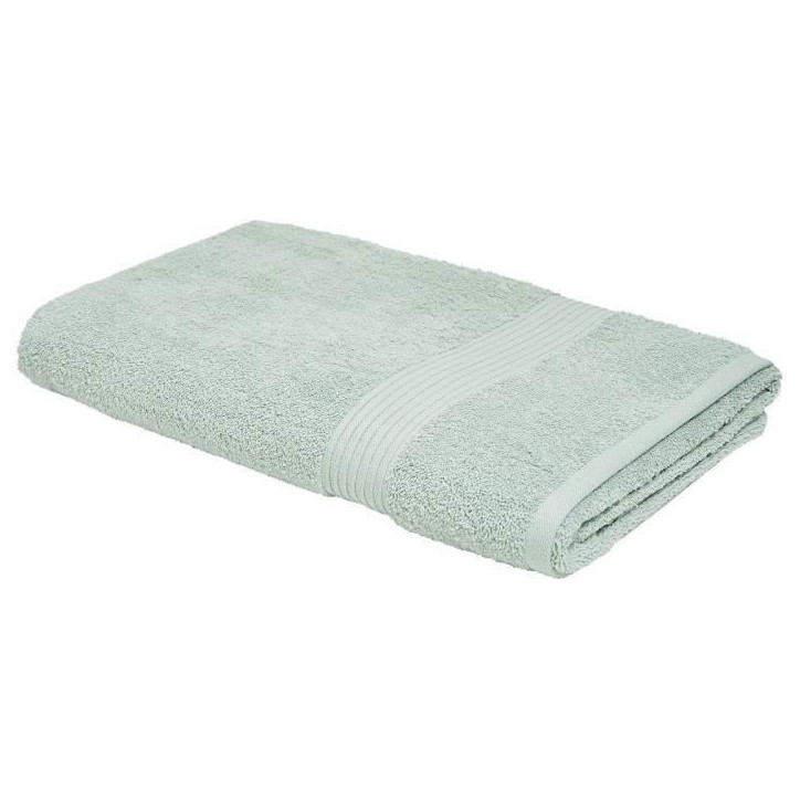 TODAY Essential - Lot de 10 serviettes de toilette 50x90 cm 100% Coton coloris céladon TODAY Essential - Lot de 10 serviettes de toilette 50x90 cm 100% Coton coloris céladon