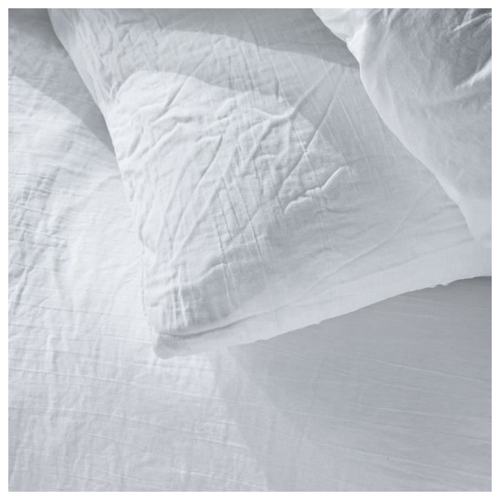 Parure de lit - TODAY - 123318 - 1 personne - 140x200 cm - Gaze de coton unie - Craie Parure de lit - TODAY - 123318 - 1 personne - 140x200 cm - Gaze de coton unie - Craie