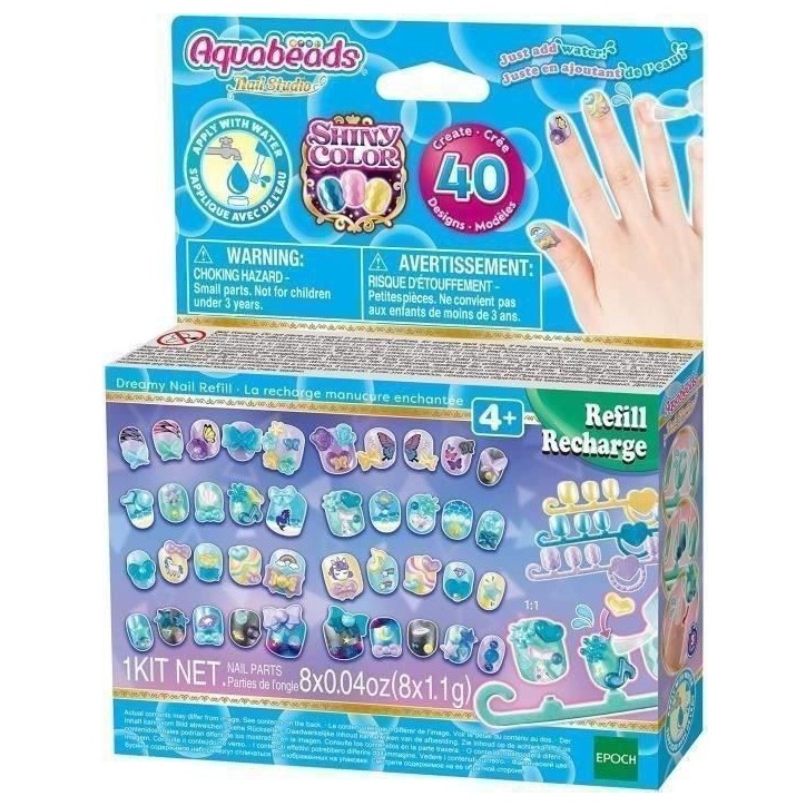 Recharge Manucure Enchantée - Aquabeads - Ongles qui collent avec de l'eau pour enfant Recharge Manucure Enchantée - Aquabeads - Ongles qui collent avec de l'eau pour enfant