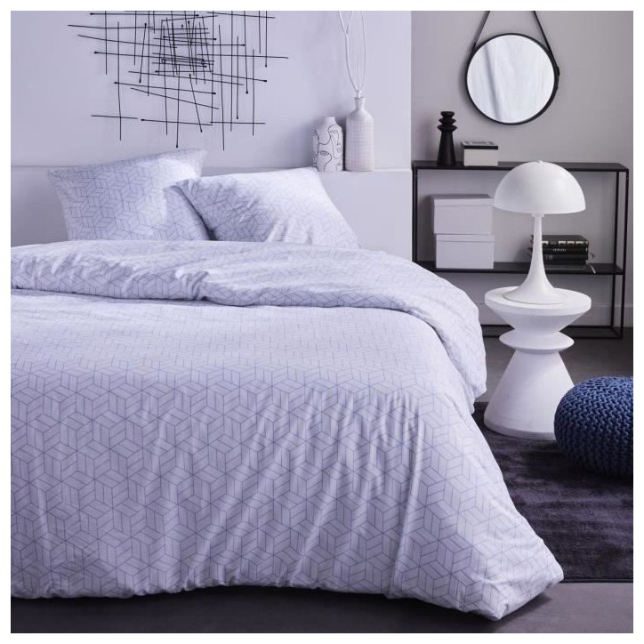 Parure de lit - TODAY - Sunshine - 123402 - 2 personnes - 220x240 cm - Coton - Imprimé 15.37