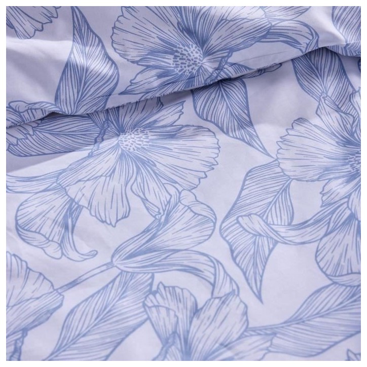 Parure de lit - TODAY - Sunshine - 123403 - 2 personnes - 220x240 cm - Coton - Imprimé 15.38