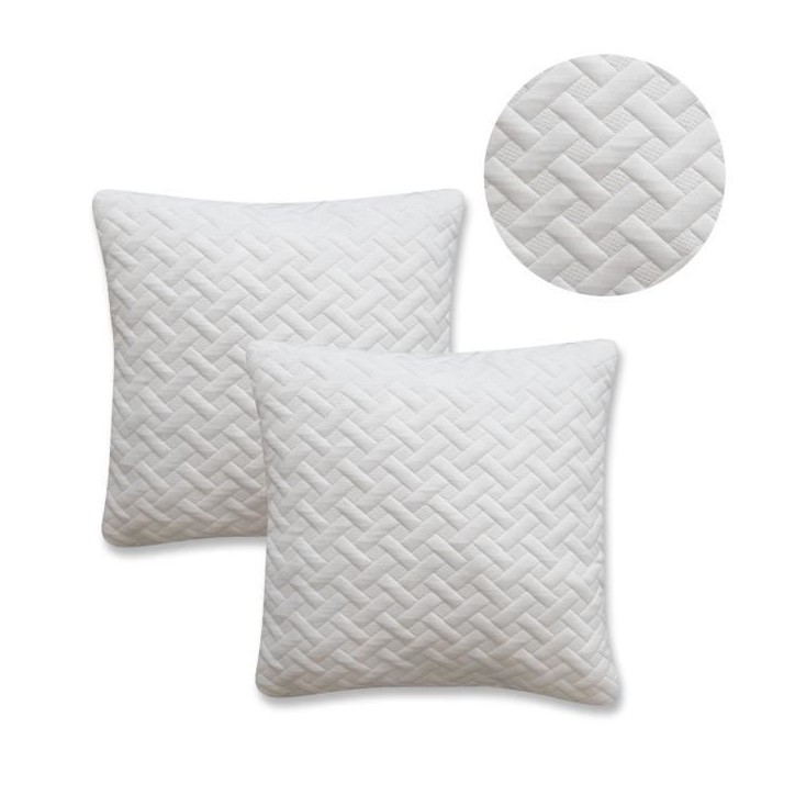 Lot de 2 oreillers a mémoire de forme 60x60 cm Lot de 2 oreillers a mémoire de forme 60x60 cm