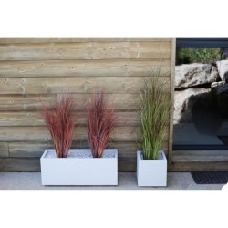 EDA Bac a fleurs carré GRAPHIT UP - 21 L - 29,5 x 29,5 x 29,5 cm - Bl