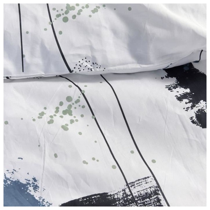 Parure de lit 2 personnes - TODAY - Sunshine 16.2 - 220 x 240 cm - 100% Coton imprimé