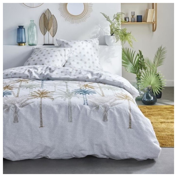 Parure de lit 2 personnes - TODAY - Sunshine 16.3 - 220 x 240 cm - 100% Coton imprimé Parure de lit 2 personnes - TODAY - Sunshine 16.3 - 220 x 240 cm - 100% Coton imprimé