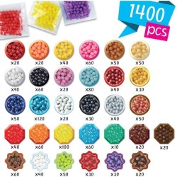 Aquabeads Mes porte-clés et suspensions, Coffret création, perles qu