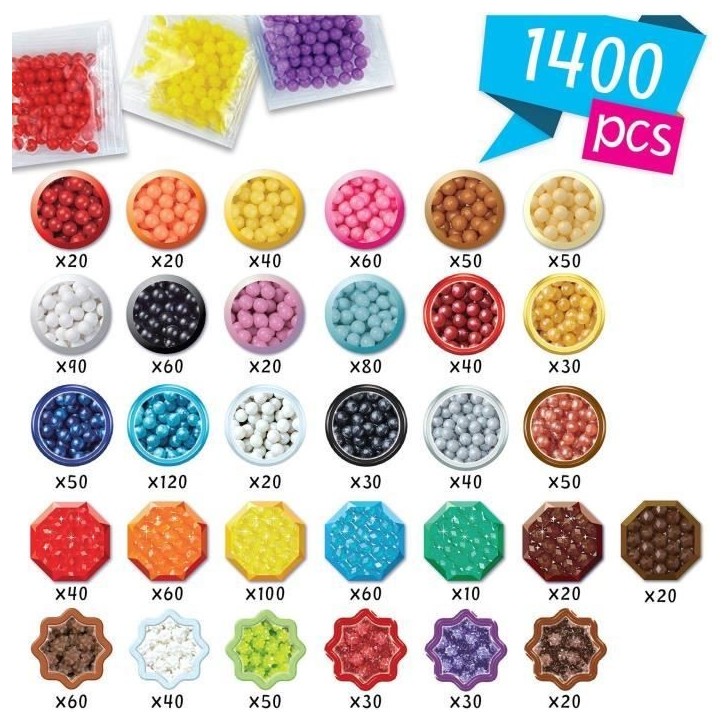 Aquabeads Mes porte-clés et suspensions, Coffret création, perles qui collent avec de l'eau, 35025, des 4 ans Aquabeads Mes porte-clés et suspensions, Coffret création, perles qui collent avec de l'eau, 35025, des 4 ans