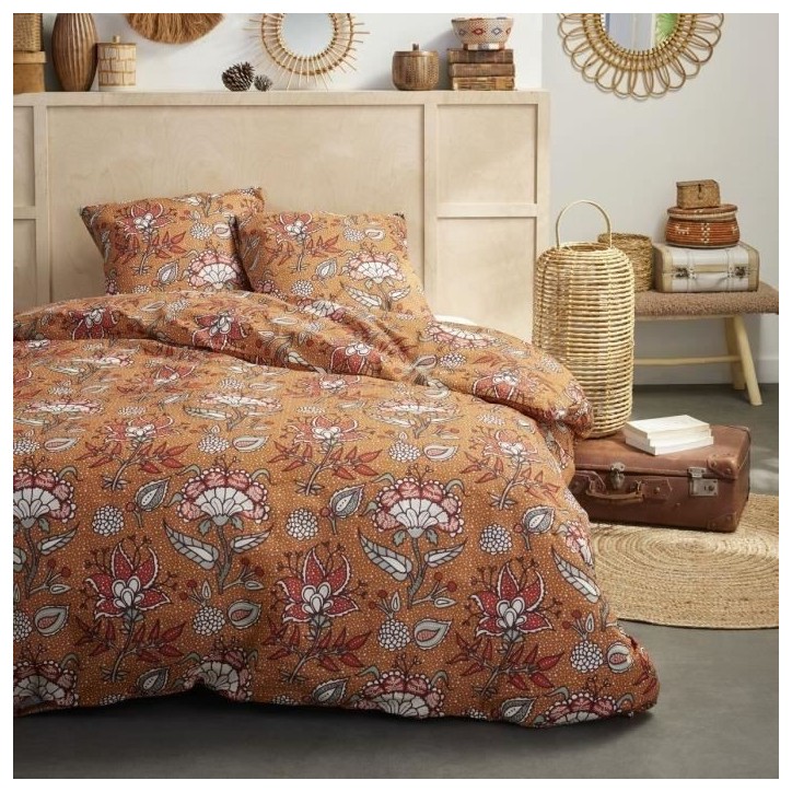 Parure de lit 2 personnes - TODAY - Sunshine 16.23 - 220 x 240 cm - 100% Coton imprimé