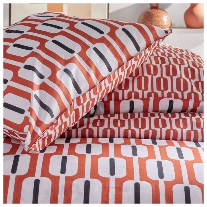Parure de couette - TODAY - Sunshine 17.16 - 220x240cm - 2 personnes - Imprimée - Coton 57 fils