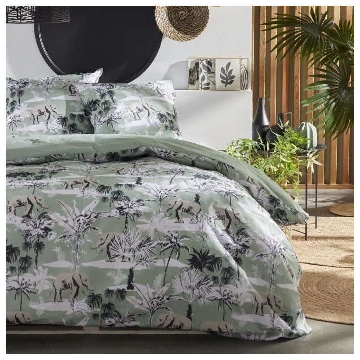 Parure de couette - TODAY - Sunshine 17.21 - 240x260cm - 2 personnes - Imprimée - Coton 57 fils Parure de couette - TODAY - Sunshine 17.21 - 240x260cm - 2 personnes - Imprimée - Coton 57 fils