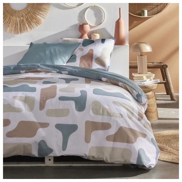 Parure de couette - TODAY - Sunshine 17.29 - 220x240cm - 2 personnes - Imprimée - Coton 57 fils Parure de couette - TODAY - Sunshine 17.29 - 220x240cm - 2 personnes - Imprimée - Coton 57 fils