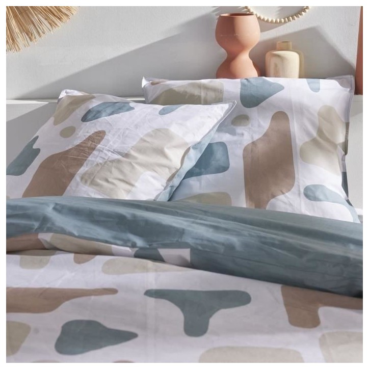 Parure de couette - TODAY - Sunshine 17.29 - 220x240cm - 2 personnes - Imprimée - Coton 57 fils Parure de couette - TODAY - Sunshine 17.29 - 220x240cm - 2 personnes - Imprimée - Coton 57 fils