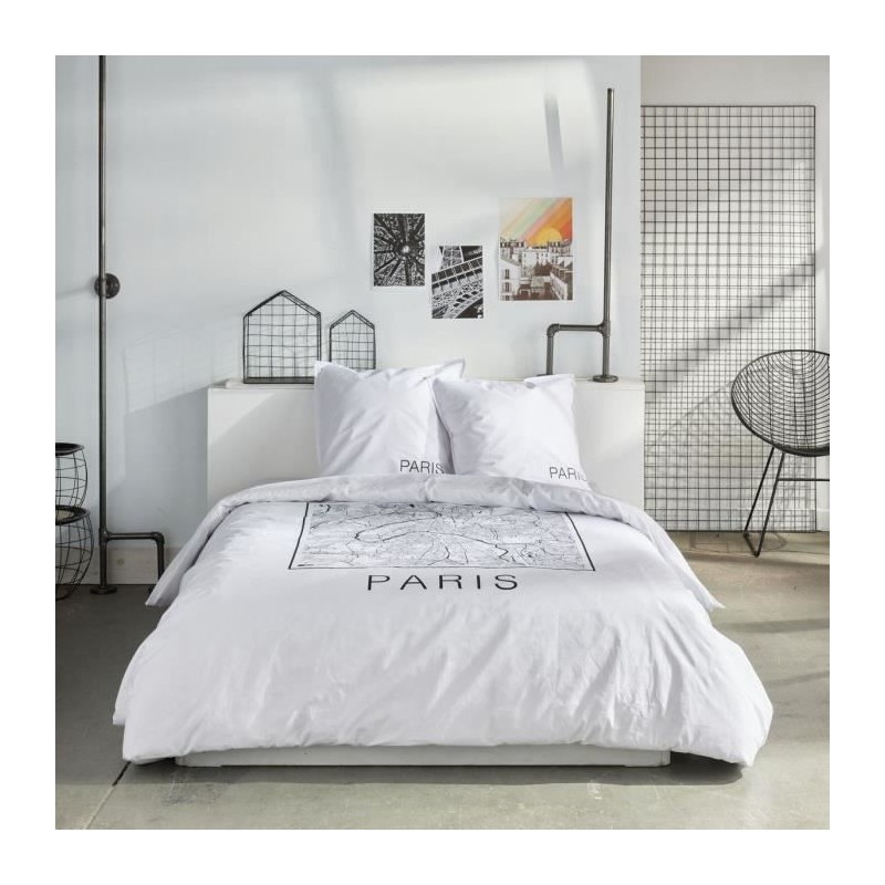 Parure de lit - TODAY - JAVA - 2 personnes - 240x220 cm - Coton - Impr Parure de lit - TODAY - JAVA - 2 personnes - 240x220 cm - Coton - Impr