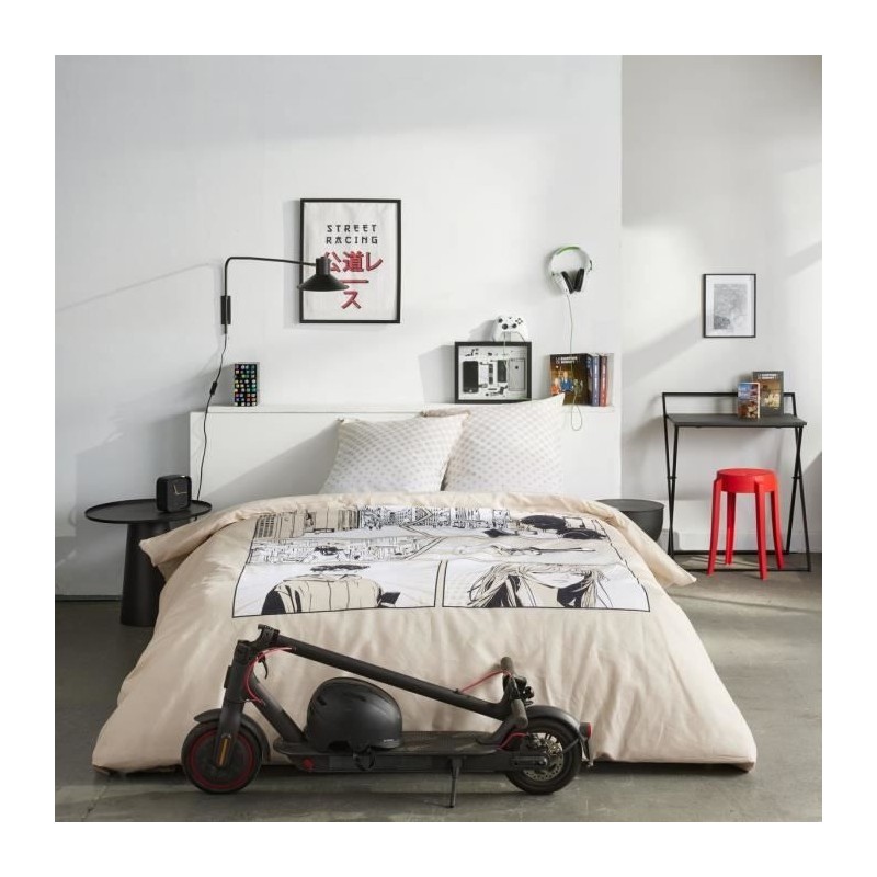 Parure de lit - TODAY - JAVA - 2 personnes - 240x220 cm - Coton - Impr Parure de lit - TODAY - JAVA - 2 personnes - 240x220 cm - Coton - Impr