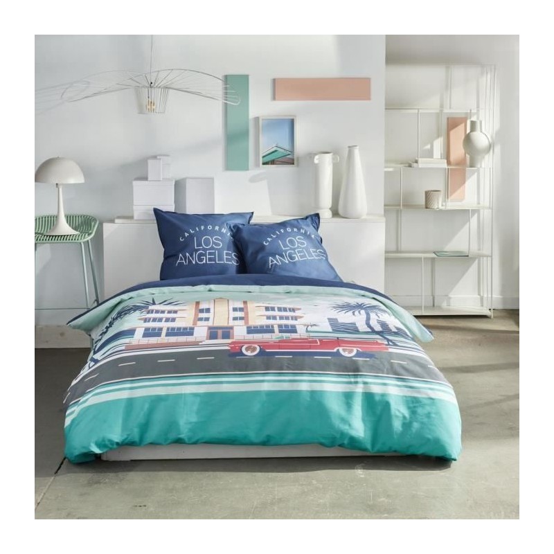 Parure de lit - TODAY - JAVA - 2 personnes - 240x220 cm - Coton - Impr Parure de lit - TODAY - JAVA - 2 personnes - 240x220 cm - Coton - Impr
