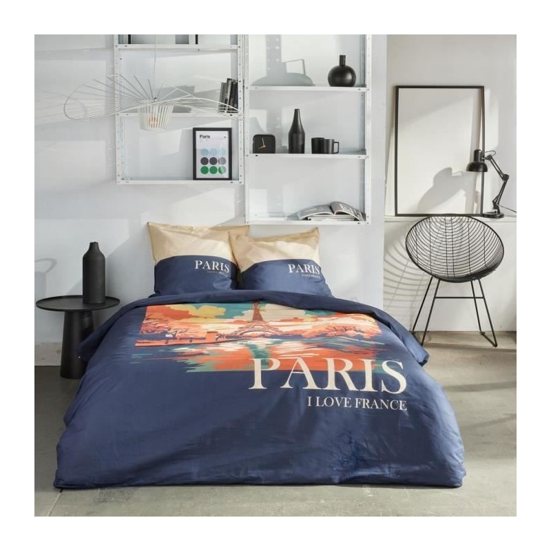 Parure de lit - TODAY - JAVA - 2 personnes - 240x220 cm - Coton - Impr Parure de lit - TODAY - JAVA - 2 personnes - 240x220 cm - Coton - Impr