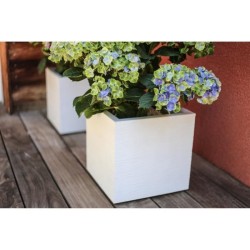 EDA Bac a fleurs carré GRAPHIT UP - 21 L - 29,5 x 29,5 x 29,5 cm - Bl