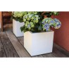 EDA Bac a fleurs carré GRAPHIT UP - 21 L - 29,5 x 29,5 x 29,5 cm - Bl