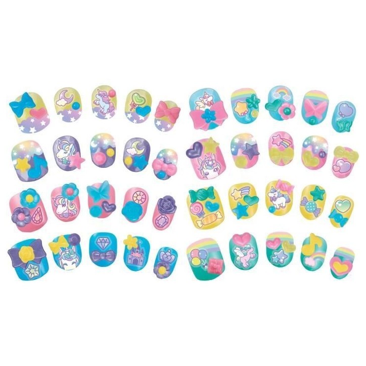 Mon kit de manucure - AQUABEADS - Licorne - 40 ongles - Stickers Mon kit de manucure - AQUABEADS - Licorne - 40 ongles - Stickers