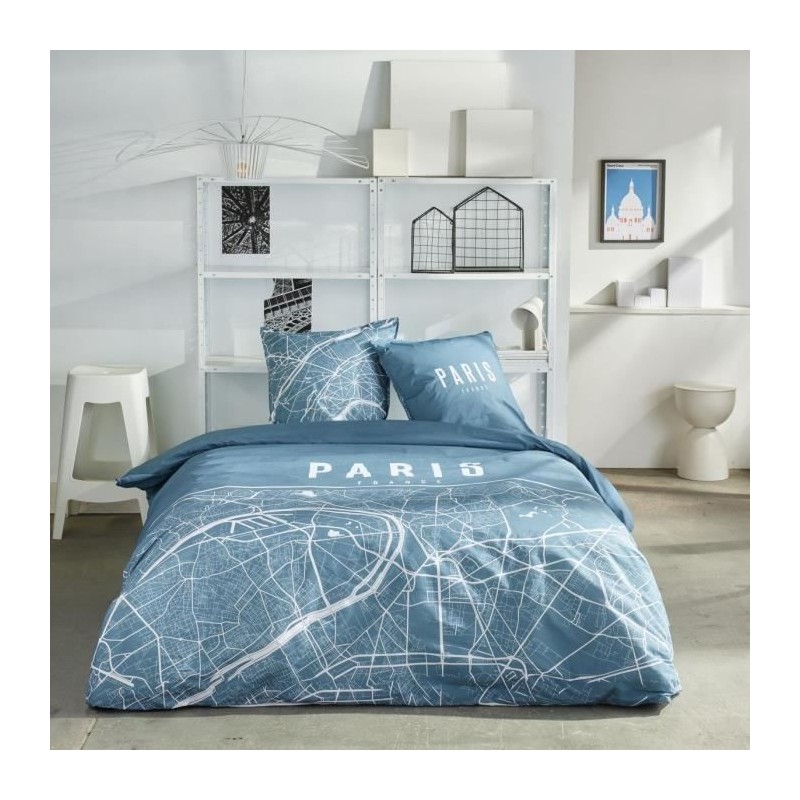 Parure de lit - TODAY - JAVA - 2 personnes - 240x220 cm - Coton - Impr Parure de lit - TODAY - JAVA - 2 personnes - 240x220 cm - Coton - Impr
