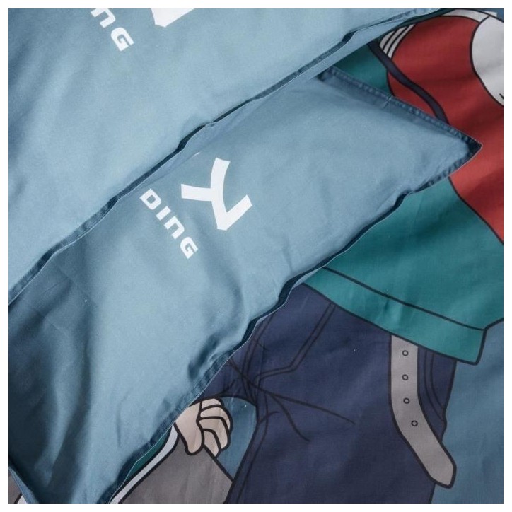 Parure de lit - TODAY - JAVA - 2 personnes - 240x220 cm - Coton - Imprimé Japan - Bleu Parure de lit - TODAY - JAVA - 2 personnes - 240x220 cm - Coton - Imprimé Japan - Bleu
