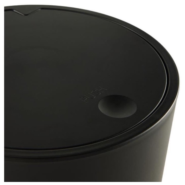 Poubelle de SDB - TODAY - UTILITY - 8,5 L - Ø 21 x x H 29 cm - Polypropylene - Black
