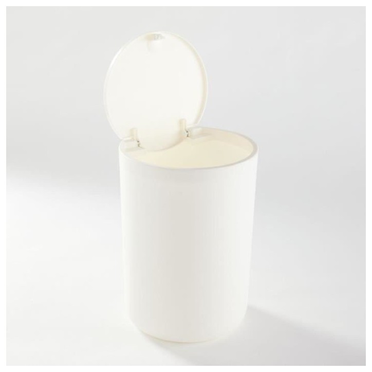 Poubelle de SDB - TODAY - UTILITY - 8,5 L - Ø 21 x x H 29 cm - Polypropylene - White Poubelle de SDB - TODAY - UTILITY - 8,5 L - Ø 21 x x H 29 cm - Polypropylene - White