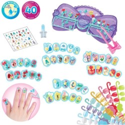 Aquabeads Le coffret de manucure des Princesses Disney, perles qui col