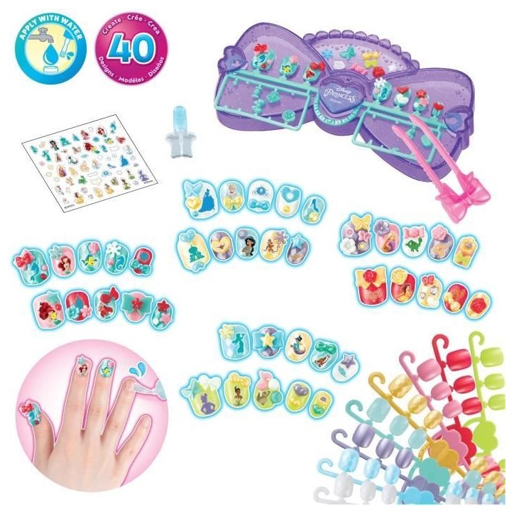 Aquabeads Le coffret de manucure des Princesses Disney, perles qui collent avec de l'eau, 35071, Des 4 ans Aquabeads Le coffret de manucure des Princesses Disney, perles qui collent avec de l'eau, 35071, Des 4 ans