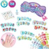 Aquabeads Le coffret de manucure des Princesses Disney, perles qui col