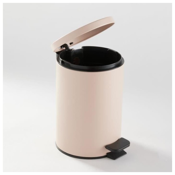 Poubelle de SDB - TODAY - UTILITY - 3 L - Ø 17 x x H 25 cm - Polypropylene - Soft Pink