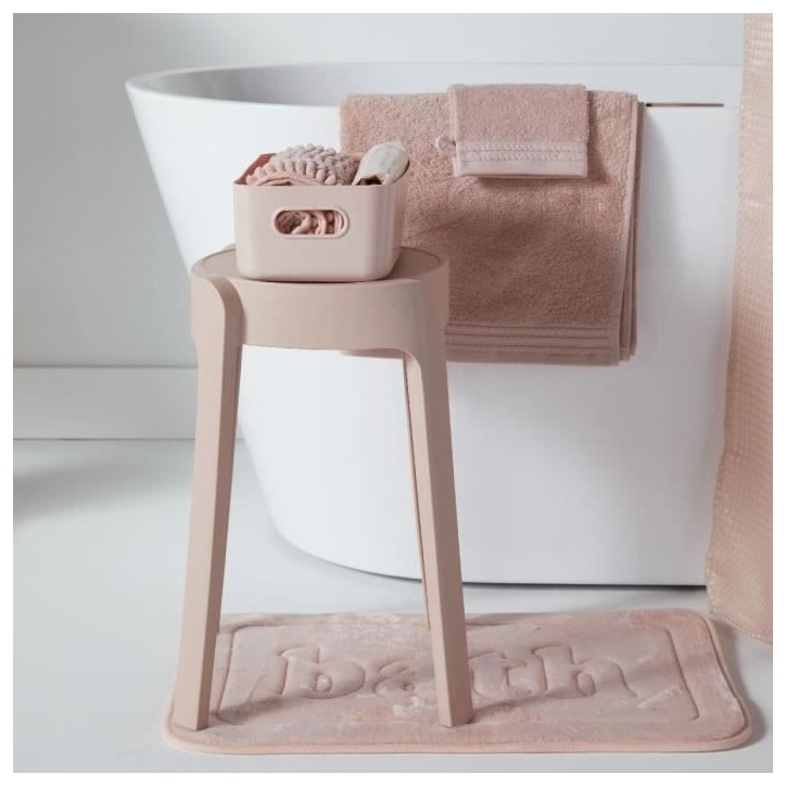 Set de douche - TODAY - UTILITY - Panier, tapis, rideau - Pink Set de douche - TODAY - UTILITY - Panier, tapis, rideau - Pink