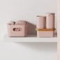 Set de douche - TODAY - UTILITY - Panier, tapis, rideau - Pink