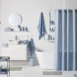 Set de douche - TODAY - UTILITY - Panier, tapis, rideau - Blue