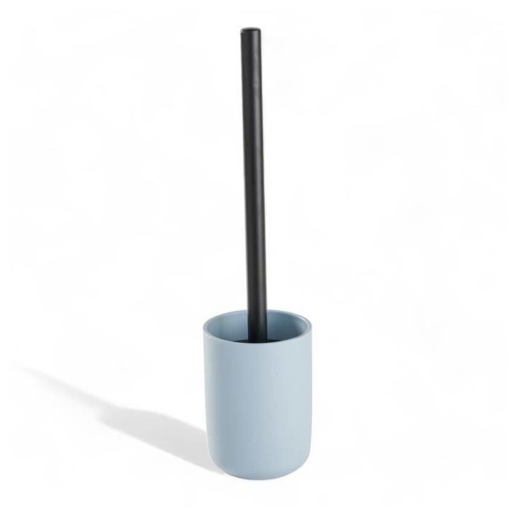Ensemble de 4 accessoires de SDB - TODAY - UTILITY - Gobelet, distributeur savon, brosse WC - Blue